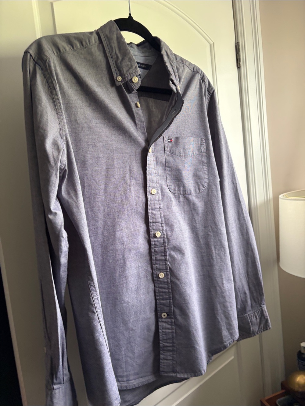 Tommy Hilfiger Men's Blue Button-Down Shirt